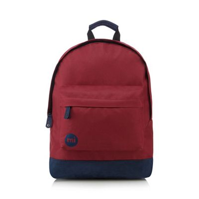 Dark red backpack
